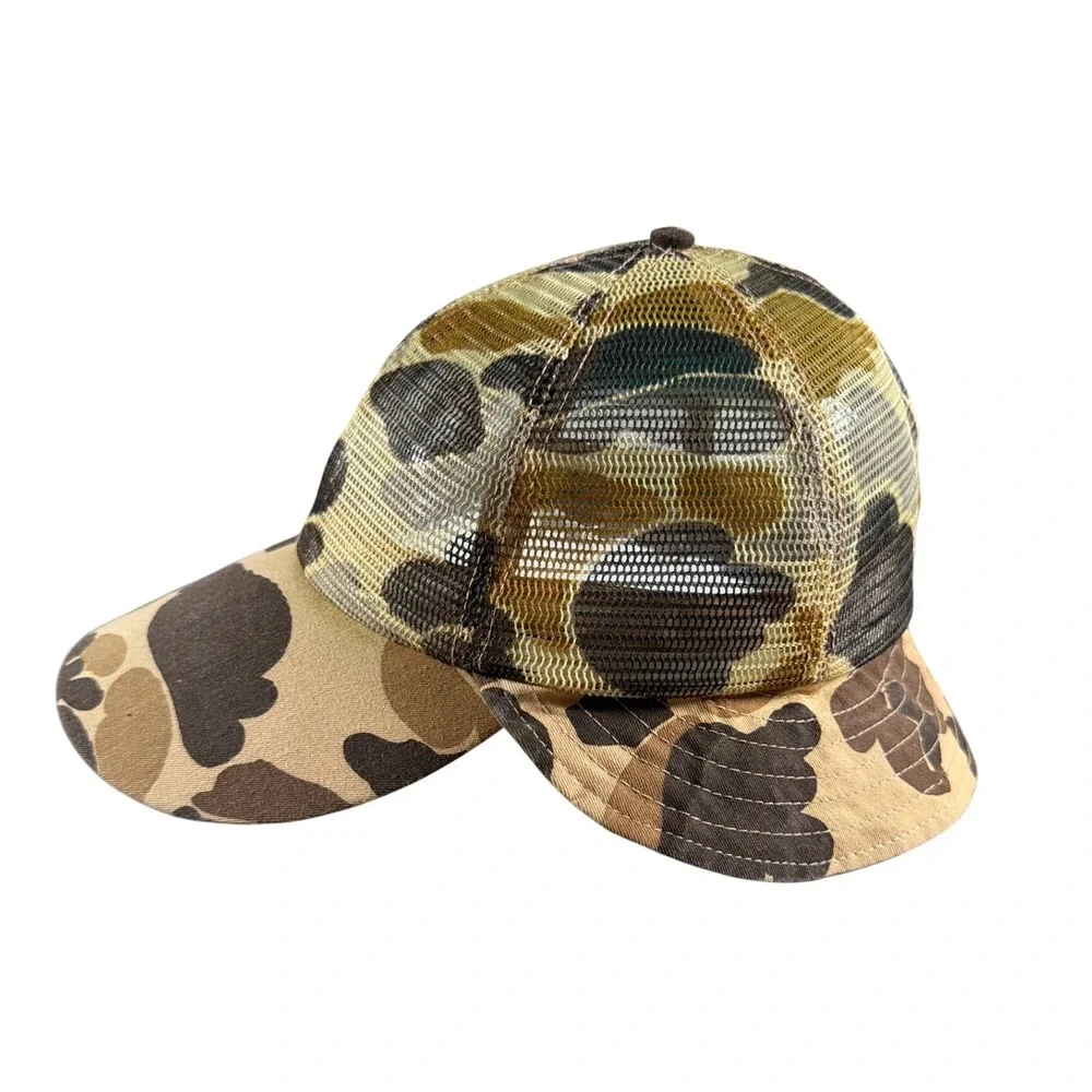Vintage Columbia Sportswear Portland Oregon Camo Hunting Hat Made In USA Cap M